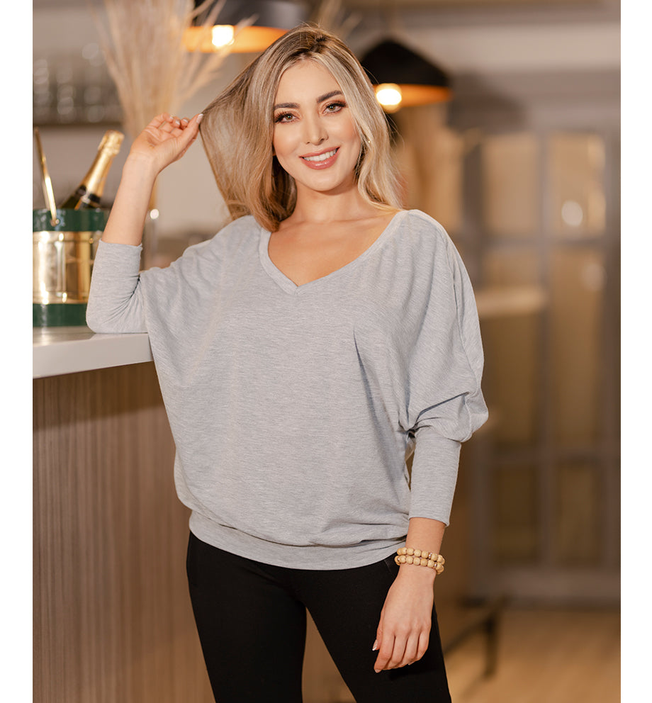 Blusa Con Escote En Cuello Ana E 2634 - Verde Agua, L/XL image