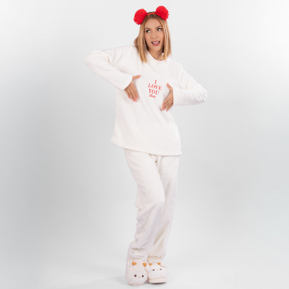 Pijama térmica Bordada de I LOVE YOU. image 4