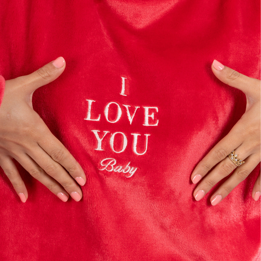 Pijama térmica Bordada de I LOVE YOU. image 1