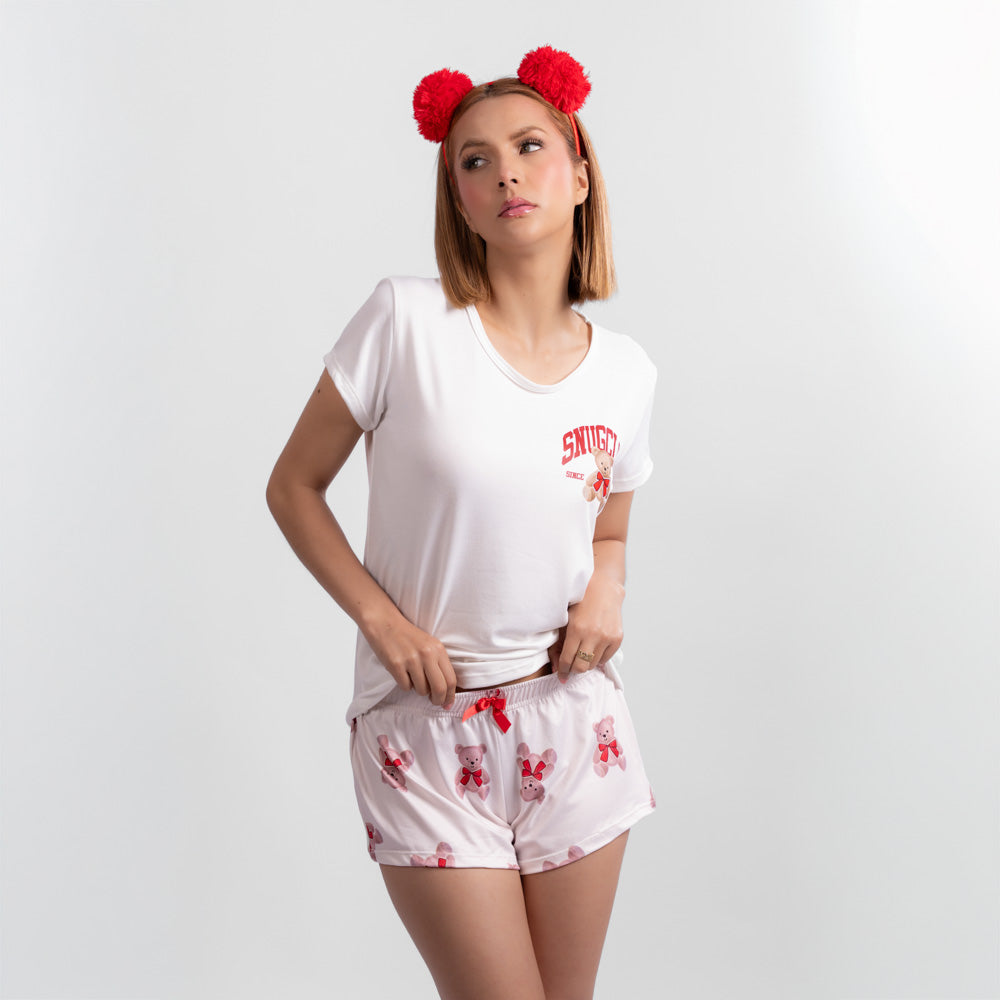 Pijama tres piezas De Oso con Moños image 1