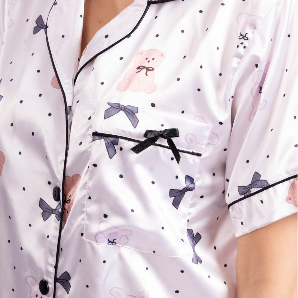 Pijama tres piezas en satín de Oso image 4