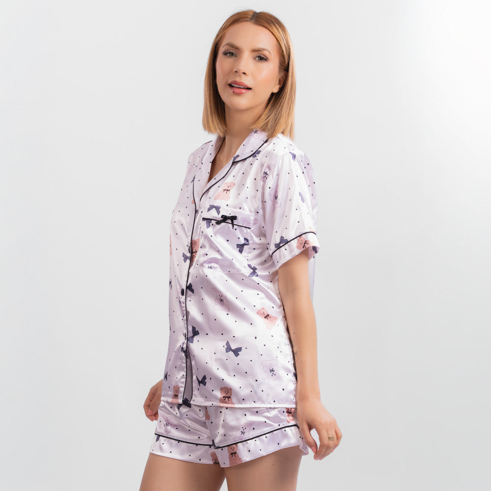 Pijama tres piezas en satín de Oso image 1