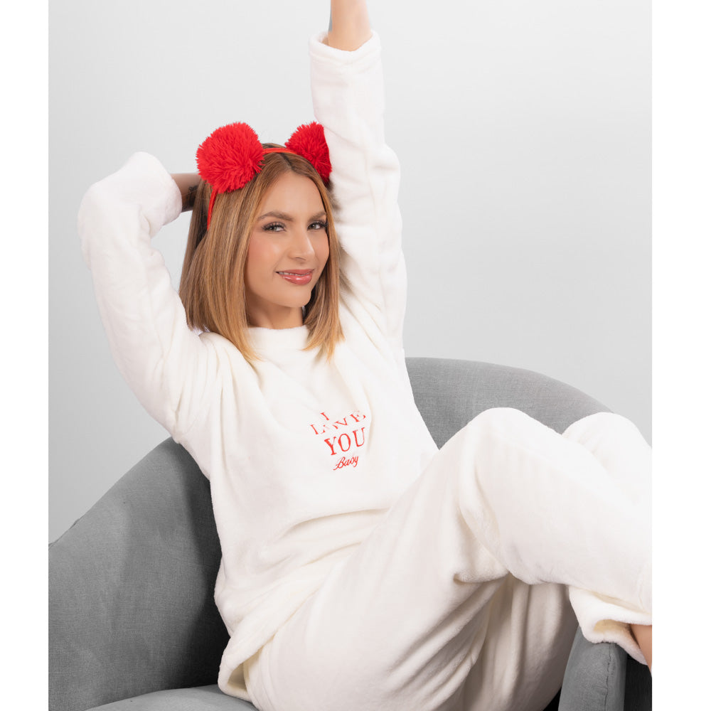 Pijama térmica Bordada de I LOVE YOU. image 2
