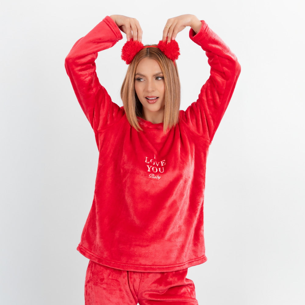 Pijama térmica Bordada de I LOVE YOU. image 3