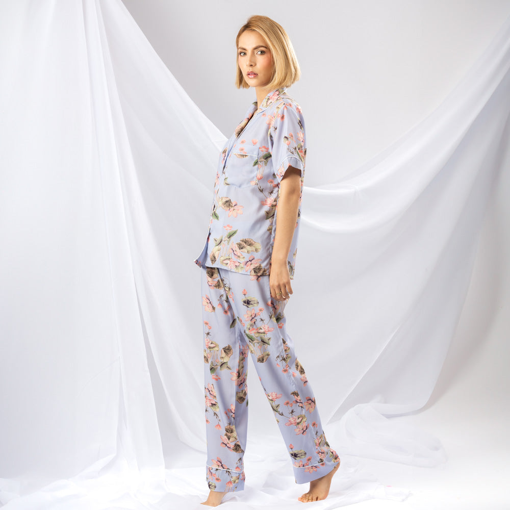 Pijama tres Pieza Estampada de Flores image 2