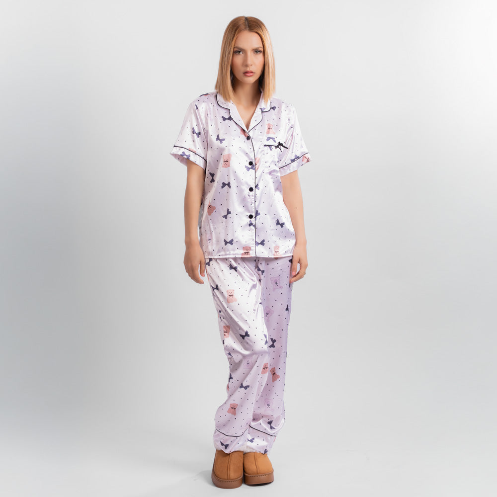 Pijama tres piezas en satín de Oso image 0