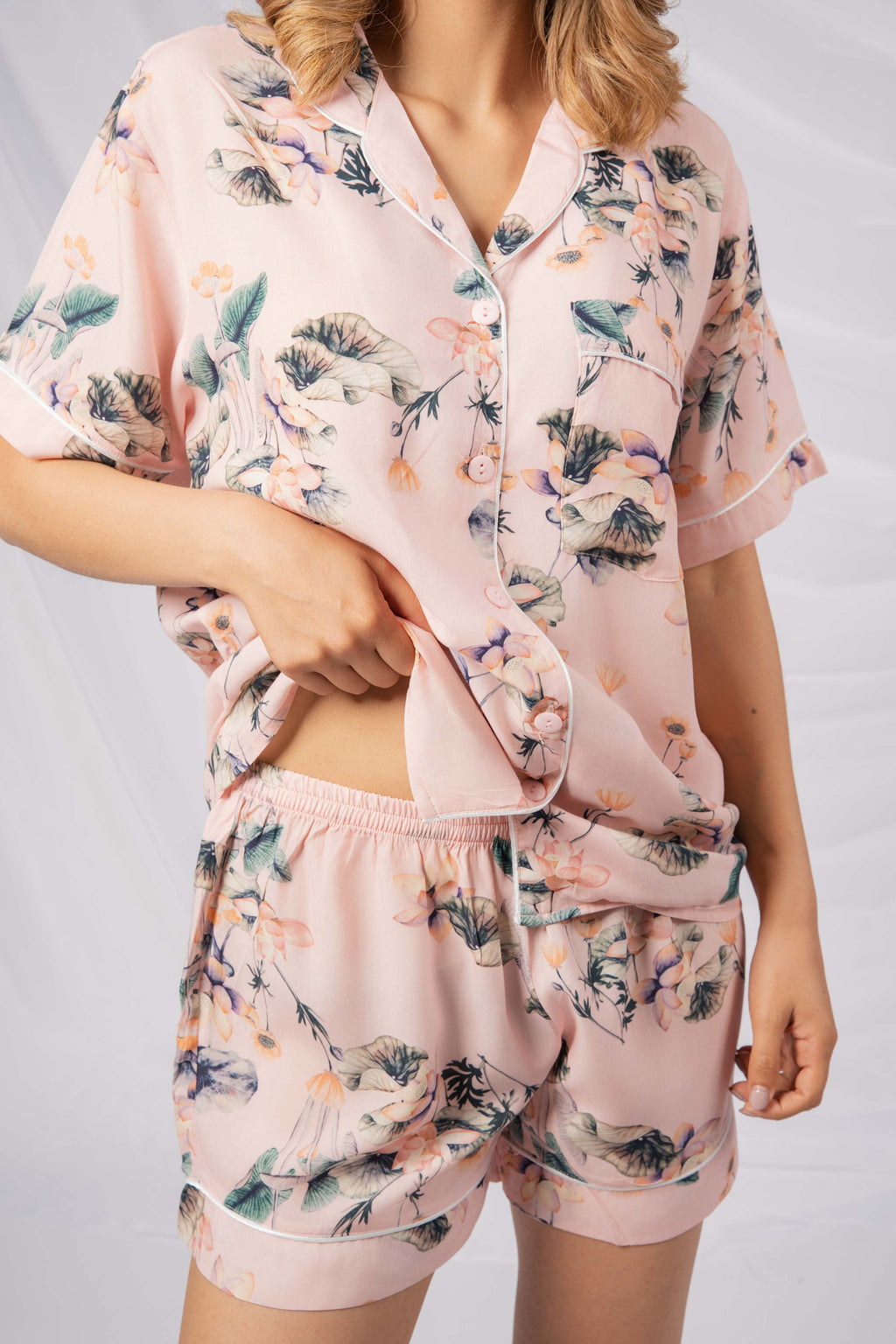 PIJAMA DE BOTONES SHORT
