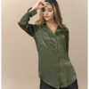 Camisa en Satín Manga Larga con Charretera 4004 - Imagen 3