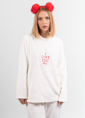 Pijama térmica Bordada de I LOVE YOU.