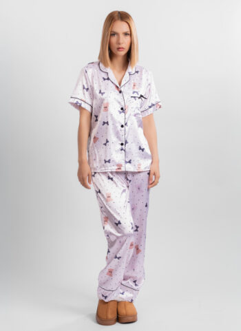 Pijama tres piezas en satín de Oso